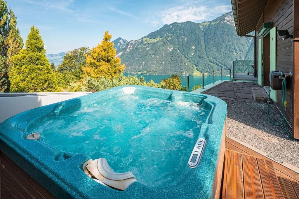 Exklusives Chalet Mit Traumhafter See- Und Bergsicht Seelisberg Ngoại thất bức ảnh